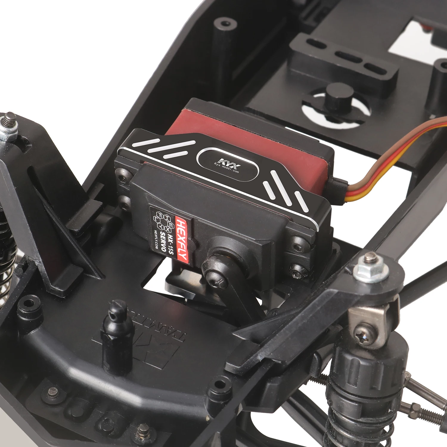 KYX Racing Aluminum Servo Mount Upgrades Parts Accessories for 1/10 RC Car Tamiya Hornet EVO
