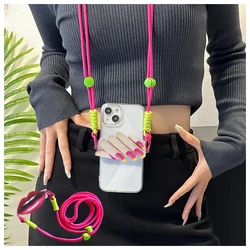 Dopamine Mobile Phone Lanyard Love Lips Back Clip Lanyard Adjustable Mobile Phone High-value Mobile Phone Accessorie Girls Gift