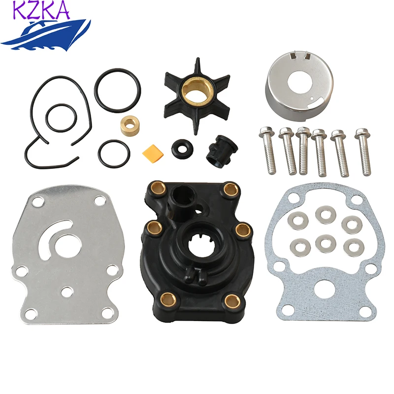 Water Pump Kit With Housing Replacement 393630 Fit Johnson Evinrude OMC Engine 20 25 30 35HP Boat Motor Sierra 18-3382 03