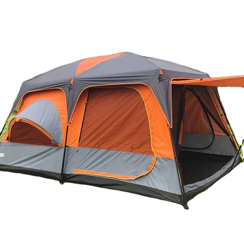 Shanghai good sale Outdoor Waterproof Large Family 8 Person Cheap Luxury Camping Tent For Sale OEM Accecptablecustom