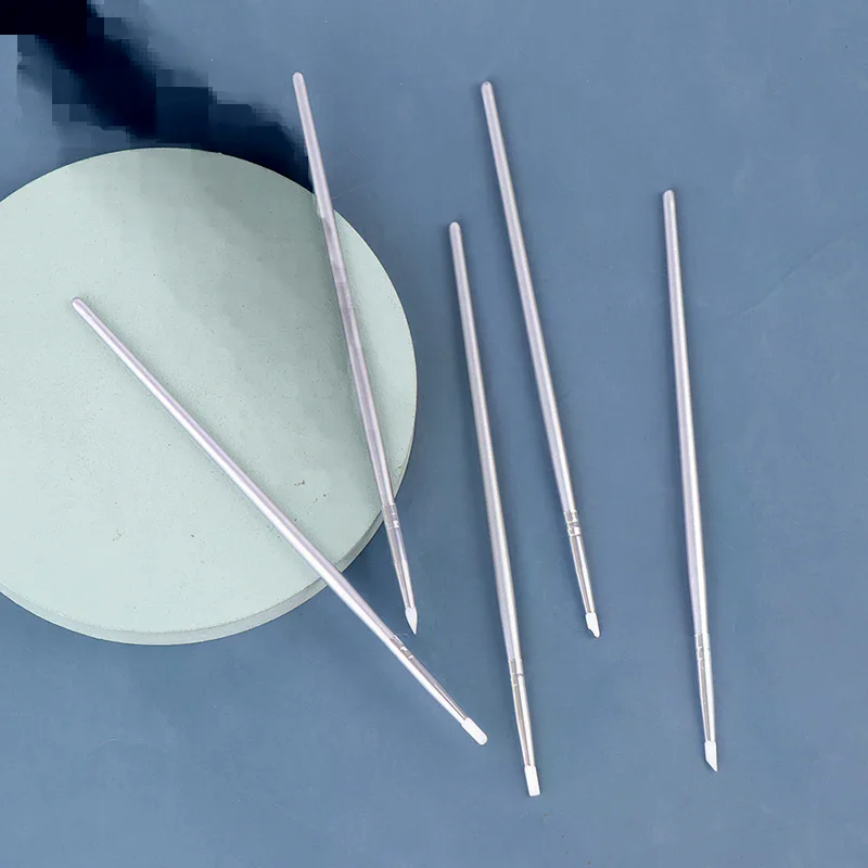 5pcs Nail Art Silicone Point Nail Carving Pen Dotting Tools Sculpture Pen Crafts