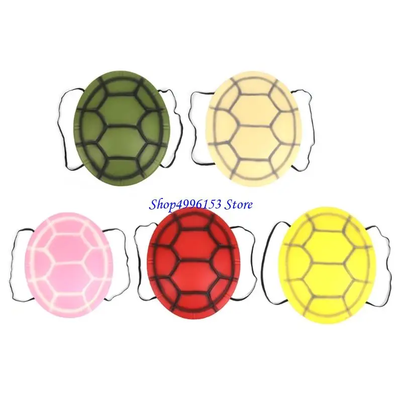 

Q0KE Pack of 5 Practical Turtles Shell Props Costume for Outdoor Activity Childrens Performances and Imaginative Fun