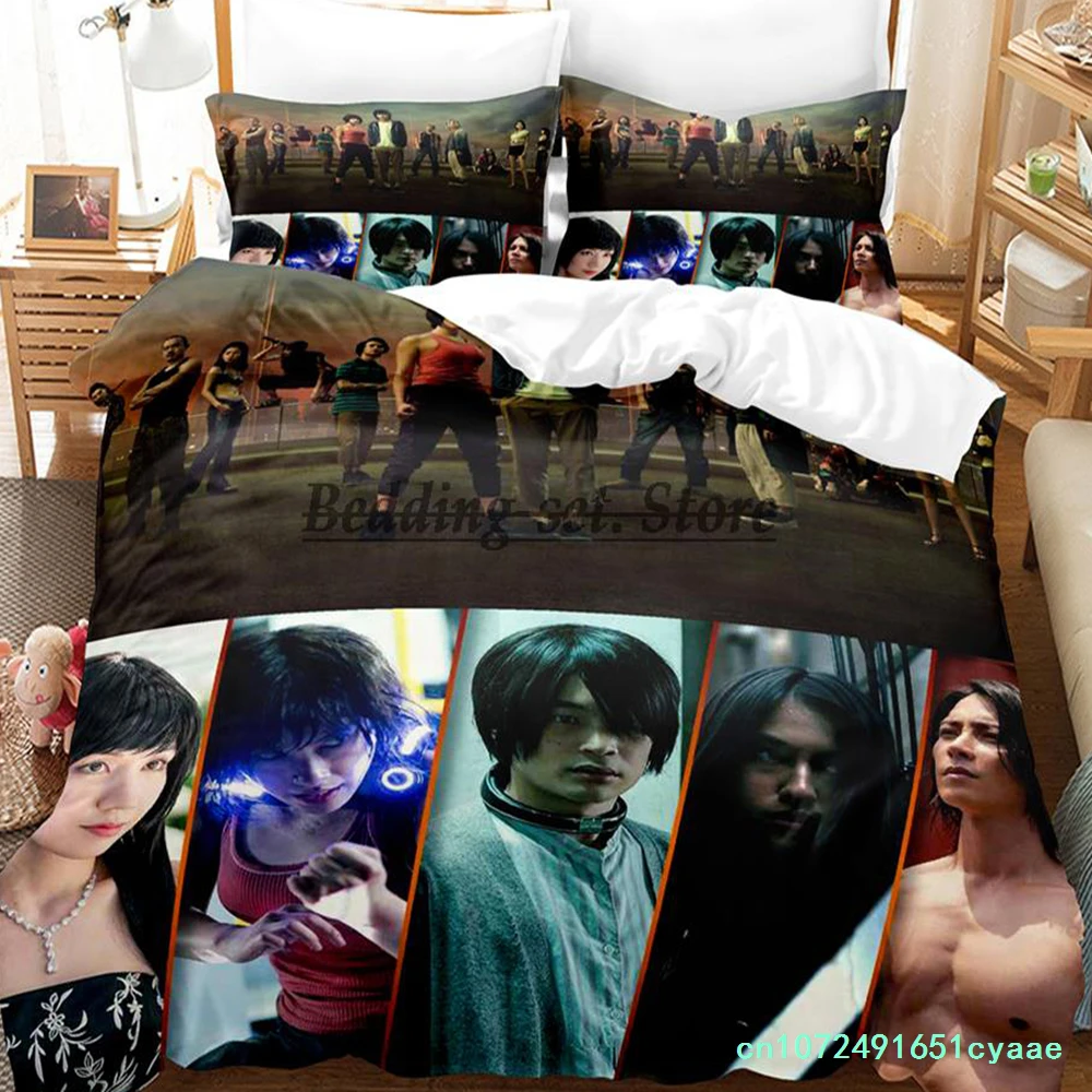 New Alice In Borderland Season 2 Bedding Set Single Twin Full Queen King Size Bed Set Aldult Kid Bedroom Duvetcover Sets KPOP