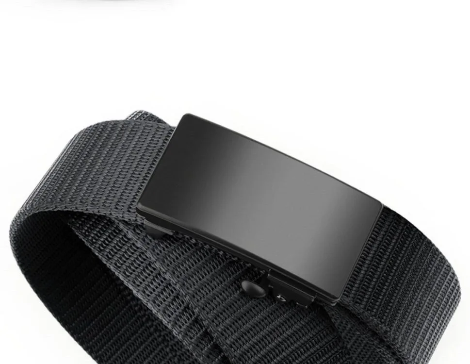 Automatischer Metallschnallen-Golfgürtel aus Canvas, gewebter Nylon-Freizeitgürtel für Herren, taktischer Gürtel für Outdoor-Sport, atmungsaktiver Jeans- und Hosen-Gürtel – Detail 15