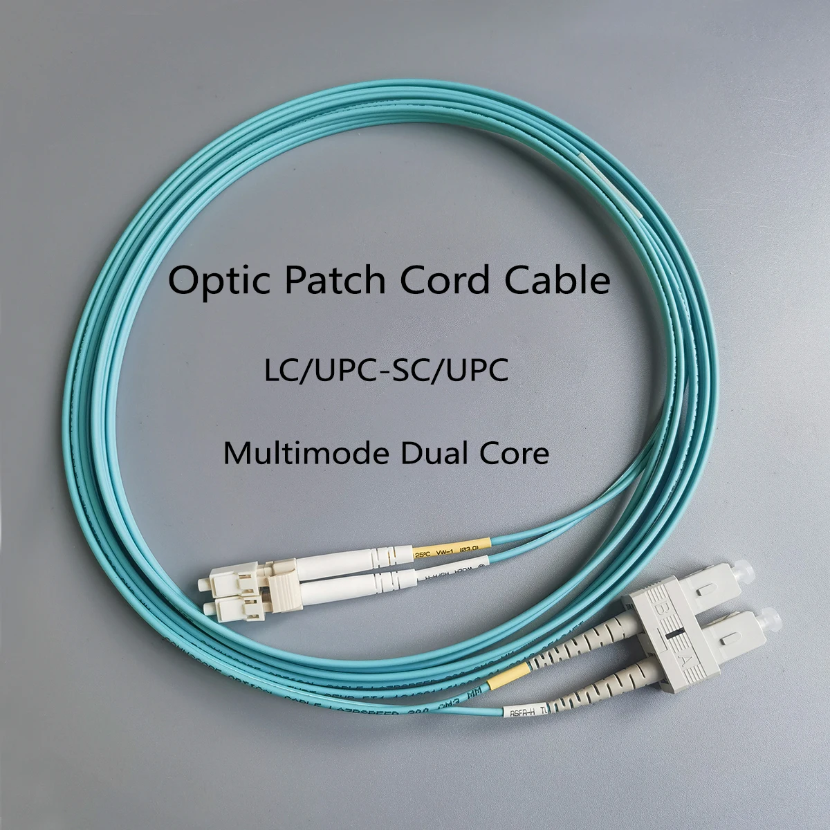 

Fiber Optic Cable LC/UPC-SC/UPC OM3 LSZH Multimode Dual Core 3M Indoor FTTH Diameter 1.8mm Optic Patch Cord Cable Extension Cord