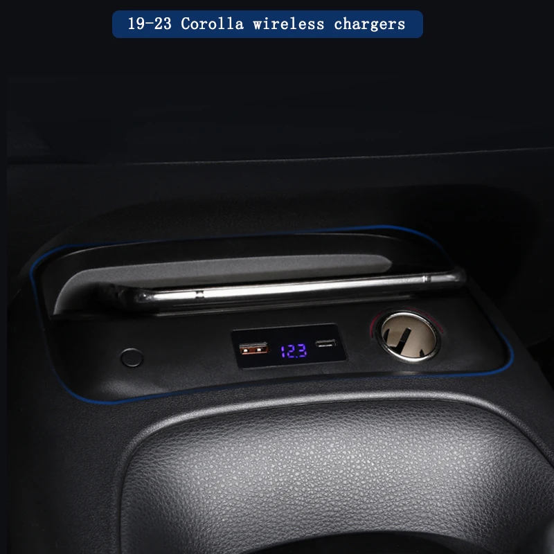 Suitable for 19 to 23 Corolla models, wireless charger modification accessories, automotive interior products