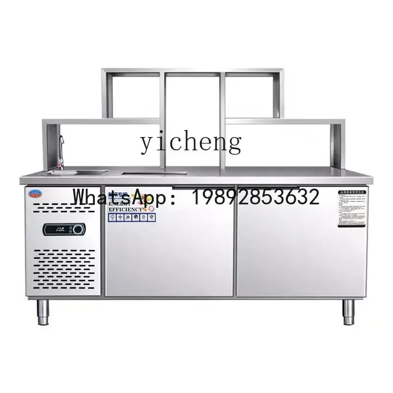 b15 Water Bar Commercial Milk Tea Shop Equipment Full Set Water Bar Workbench Console