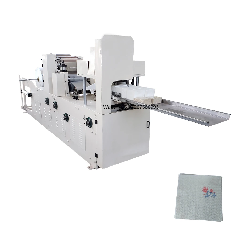 Low Cost Fully Automatic Small Tissue Paper Napkins Printing Making Machine Equipment