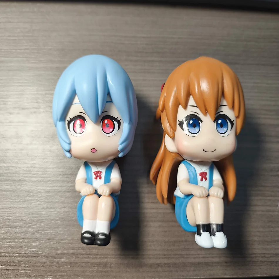 Neon genesis evangelion figuras eva figura asuka langley soryu estatueta de ação ayanami rei estátua modelo brinquedo brinquedos aniversário presente