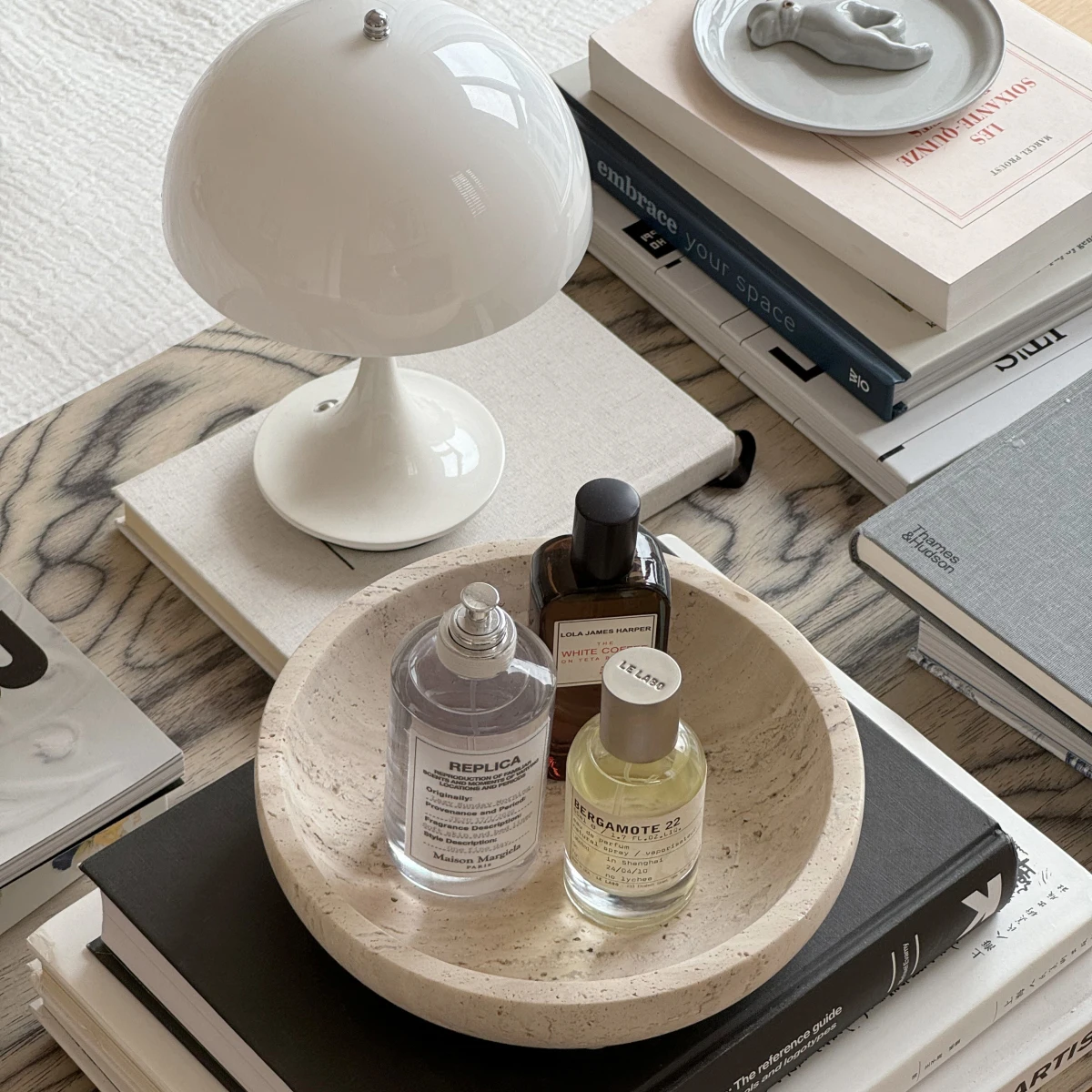 وعاء رخامي مزخرف كبير، 7.87 بوصة، وعاء مستدير من الحجر الطبيعي لديكور المنزل، الفاكهة، المكسرات، صينية المجوهرات، وعاء تقديم الصابون