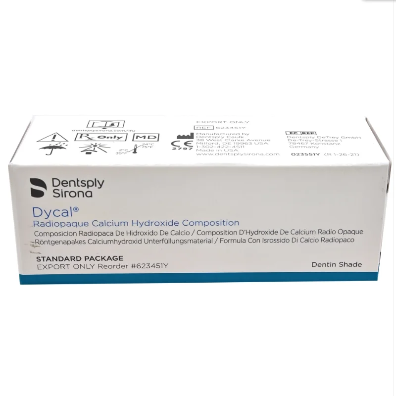 

Dentsply Dycal Radiopaque Calcium Hydroxide Composition Dentin Shade Cavity Lining Material