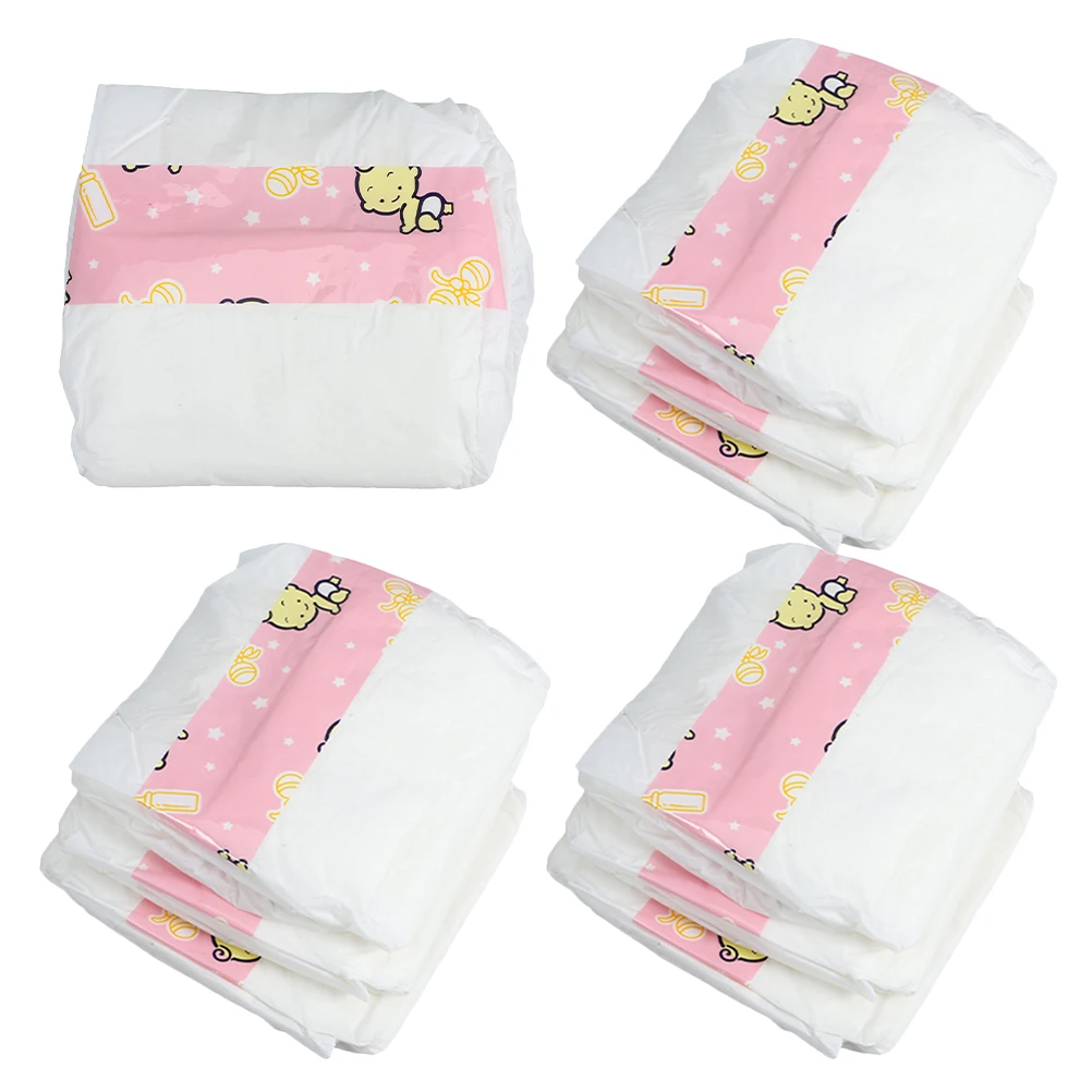 

10pcs Diapers Baby Dolls Diaper Accessories Simulation Nappies Pretend Play Care Props Dress Diapers For For Dolls Diapers