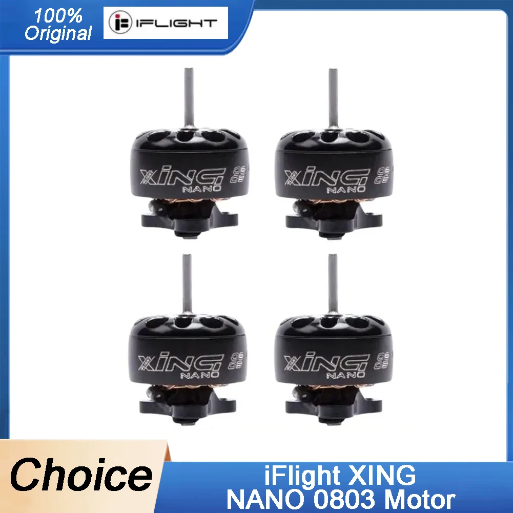 

iFlight XING NANO 0803 17000KV 1S бесщеточный двигатель с проволочной вилкой 30 мм, вал 1 мм для гоночного дрона RC FPV