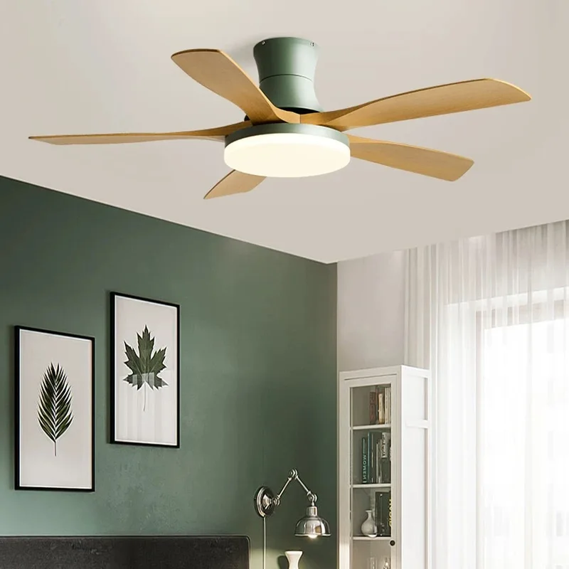 New 72Inch Ceiling Fan Llights Strong Winds Living Room DC Remote Control Ceiling Fan Light Atmosphere Mute With Fan Chandelier