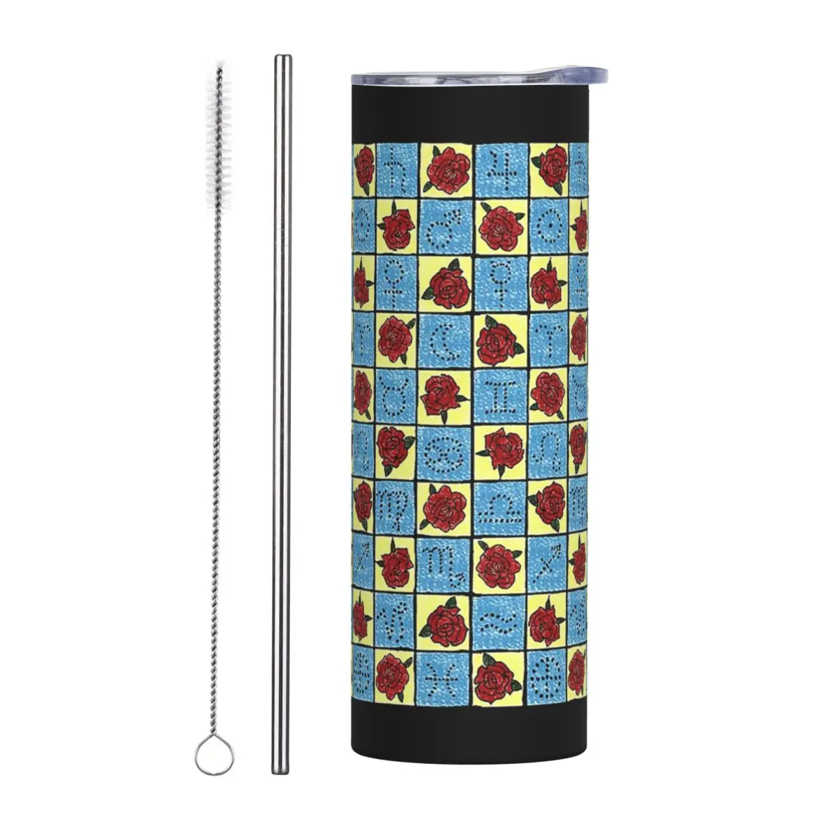 9 من السيوف بطانية التارو بواسطة التاروتيستا بهلوان من الفولاذ المقاوم للصدأ فراغ معزول القدح كوب حراري بارد القش مع غطاء 20 أوقية #1