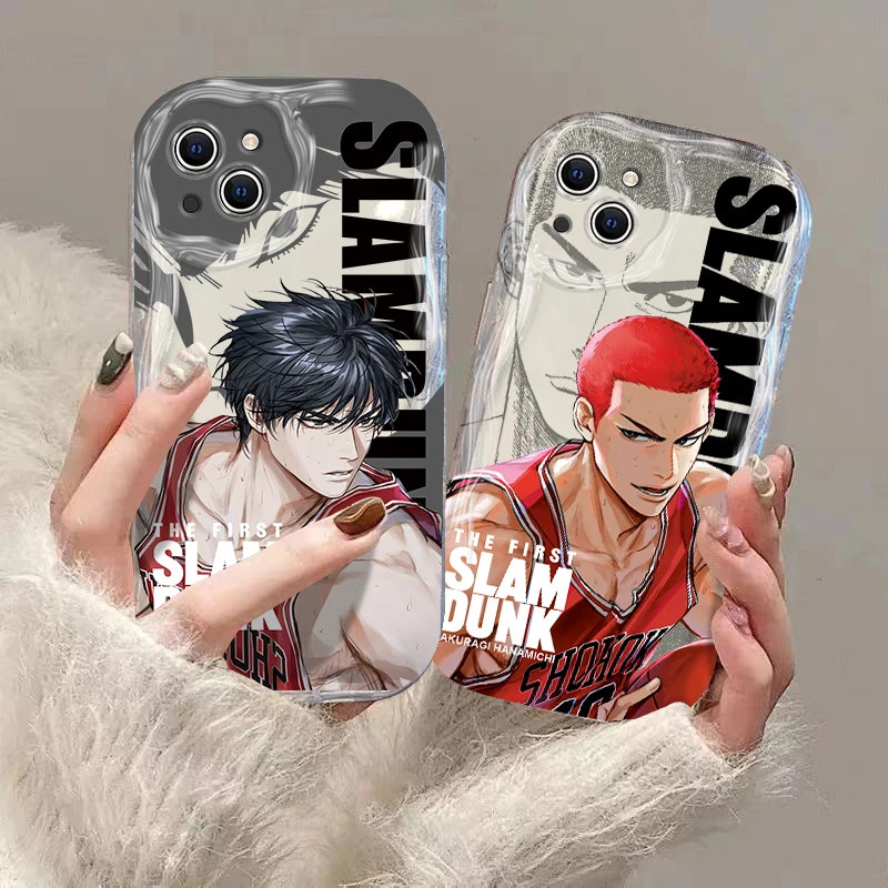 Cover 3D Wave Case For Slam Dunk Xiaomi Redmi 13C 12 12C 10 10C 9 9C A1 A2 K50 K40 Note 13 12 11 10 Pro Plus 4G 5G