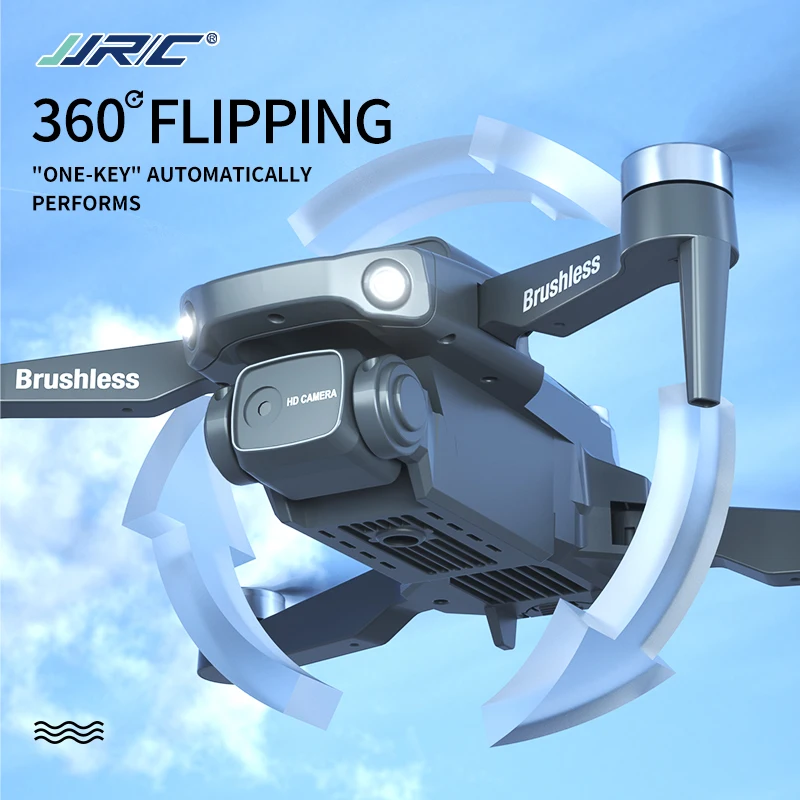 JJRC H115 Drone With 8K Dual Camera Obstacle Avoidance Optical Flow Positioning 360° Flip Headless RC Quadcopter Toys For Kids