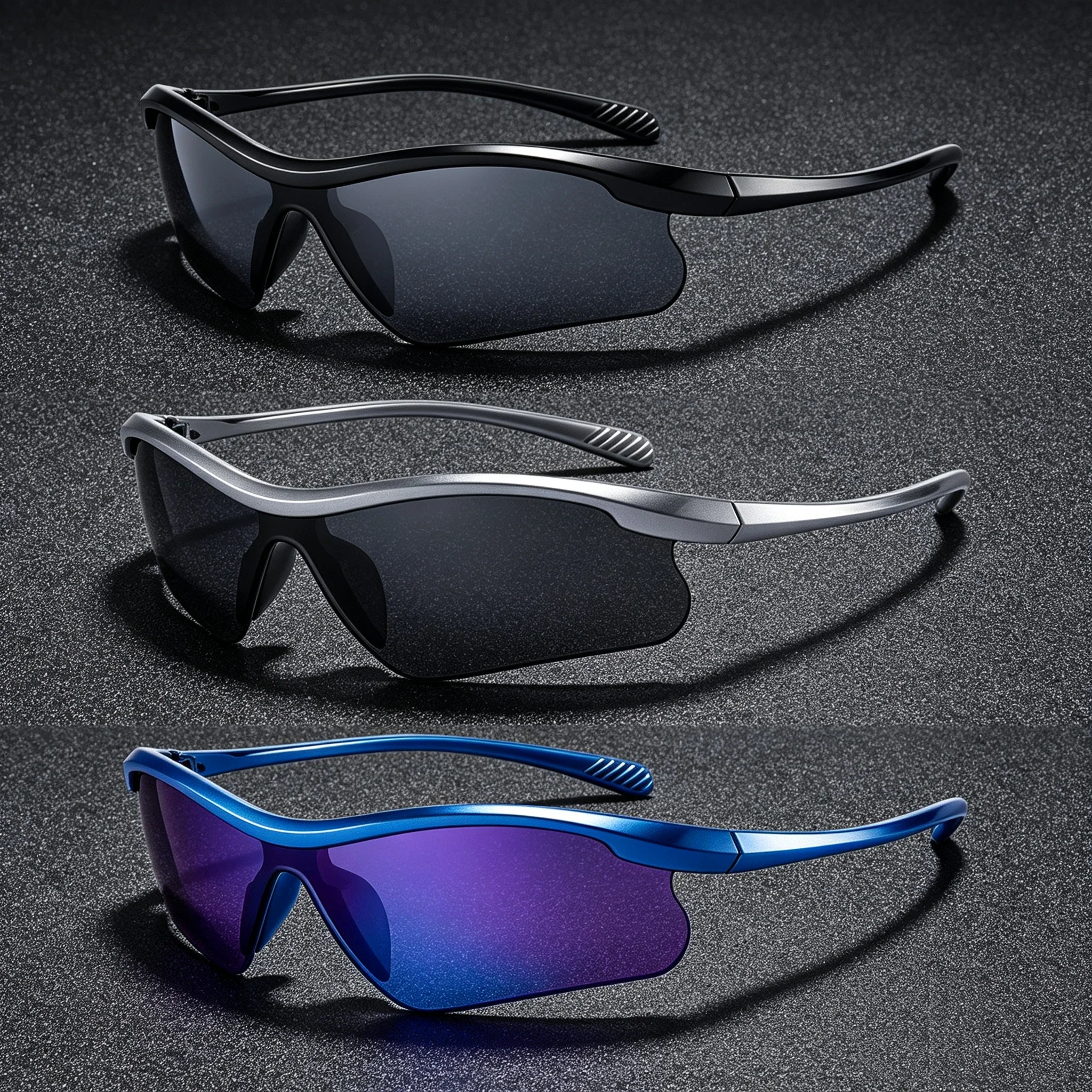 New Half Frame Sunglasses Gradient Personalized Mountaineering Sports Small Windproof Goggles Unisex Cycling Glasses