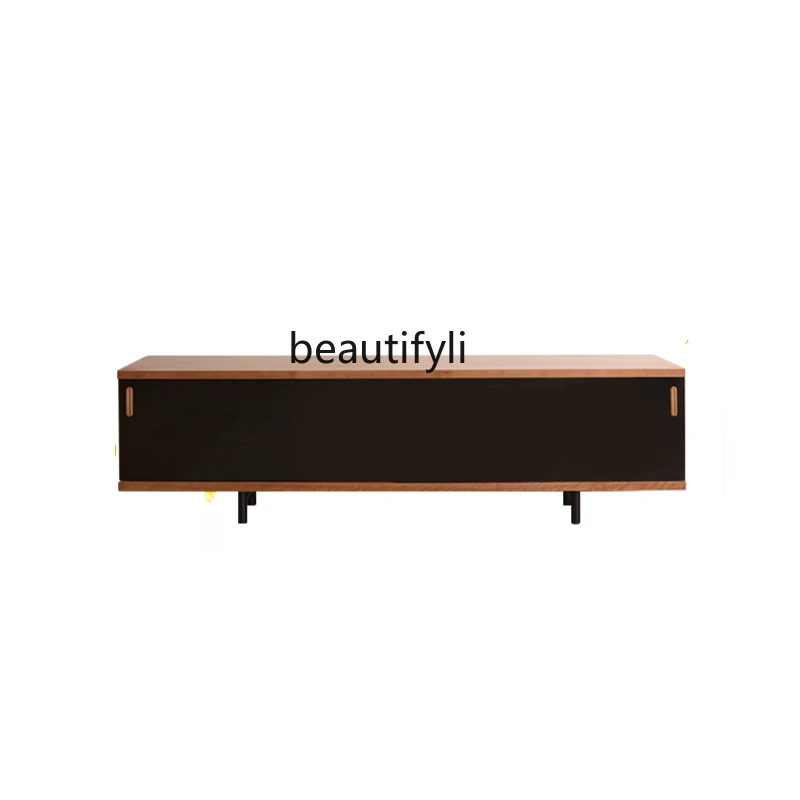 Starry Night TV Cabinet Simple Modern Solid Wood Cherrywood Nordic Storage Small Apartment TV Stand