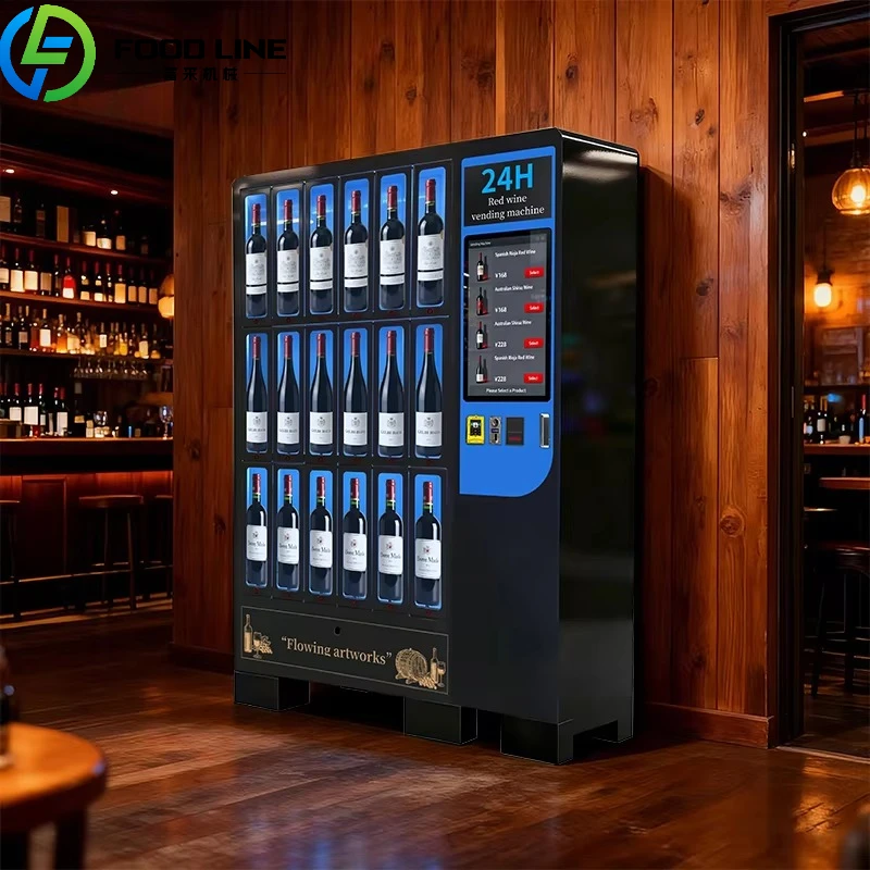 Custom Beer Vending Machine Cold Card Payment Wine Alcohol Measuring Device Beer Brewing Alcohol And Beer Vending Machine