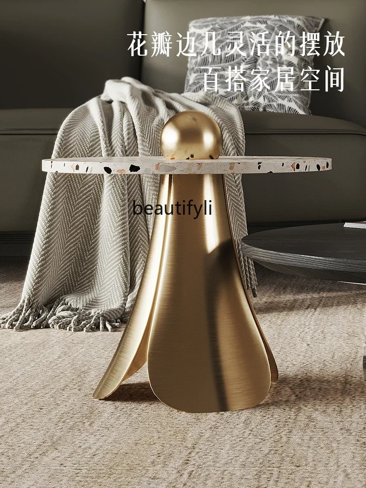 B7304 ss American-Style Tea Table Combination round Household Living Room Small Apartment Acrylic