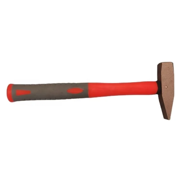 

Non Sparking Tools Aluminum Bronze 0.3kg Machinist Hammer With Fiberglass Handle Suitable for Various Fields