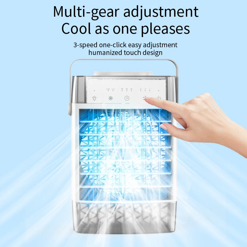 

New Mini Cooler Home Desktop Refrigeration Small Air Conditioning Fan Mobile Humidification Water Cooling Fan Desktop