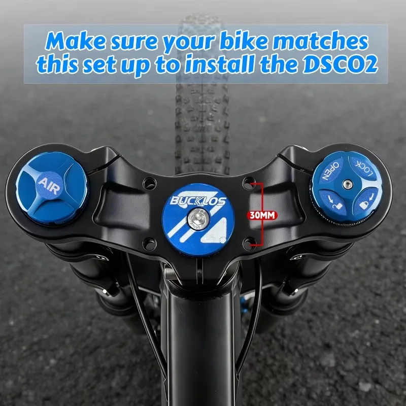 Bucklos Direct Mount Vorbau für Mountainbikes, 31,8 mm/35 mm Lenkerklemmung, MTB Lenkervorbauten, 2-teiliger leichter geteilter Fahrradvorbau – Detail 3