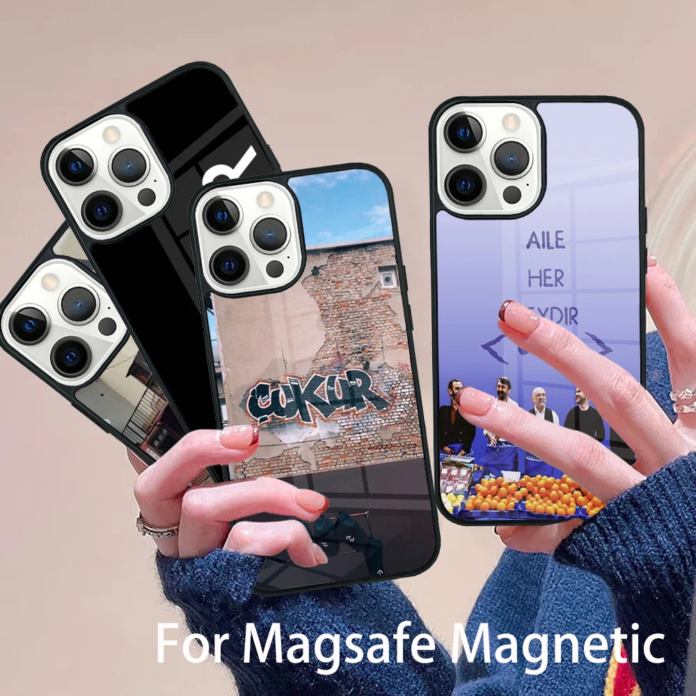 

Turkish TV Series Cukur Phone Case Magesafe Magnetic Wireless Charge Cover For IPhone 16 11 12 13 14 15 Pro Max Plus Mini