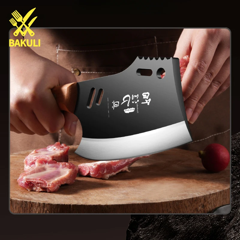 BAKULI Chopping knife, kitchen specific tool, sharp and high hardness bone chopping knife