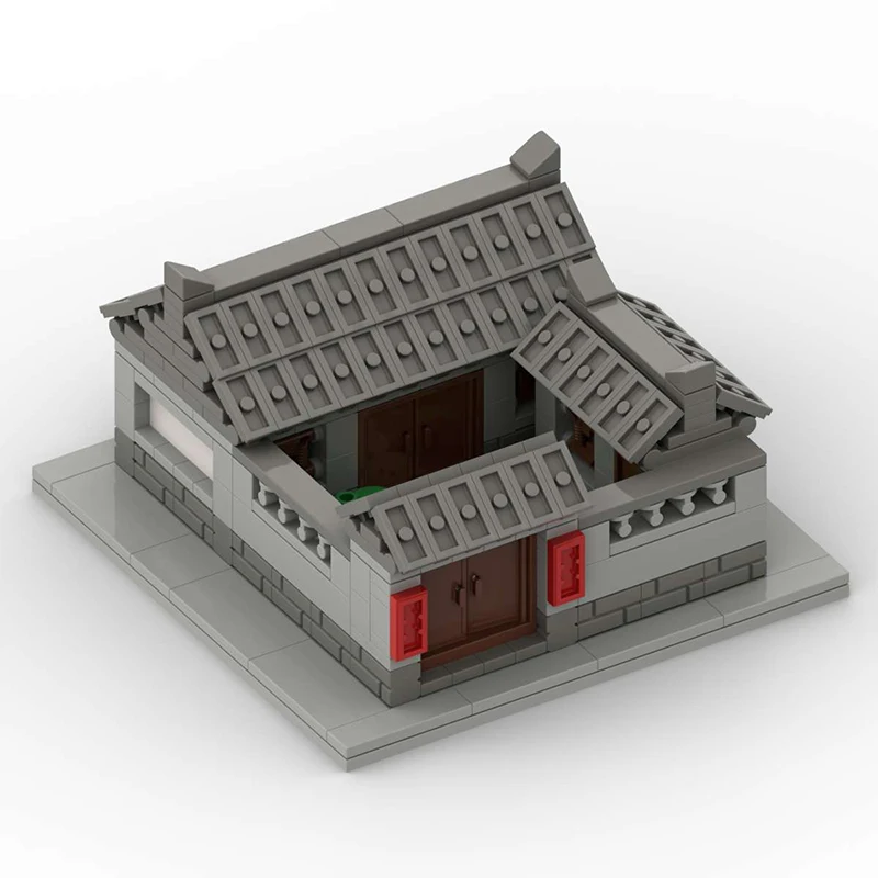 MOC Classic Chinese Ancient Style Architecture Street View Garden Landscape Building Block Model DIY Kid Toy Adult Birthday Gift