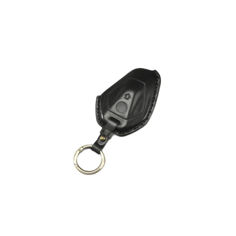 Handmade Premium Cowhide Leather Key Fob Cover For BMW R1300GS R1250GS R12 nineT Motorcycle Key Pouch Keychain