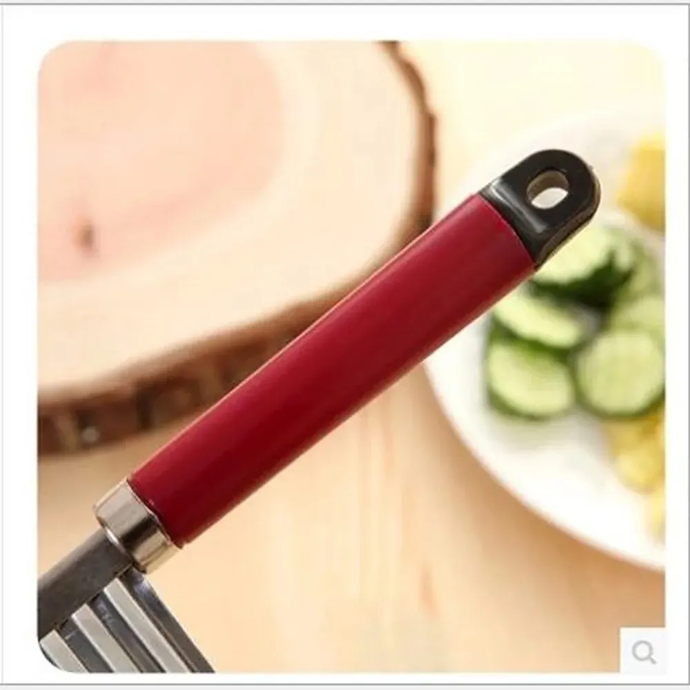 Potato Wavy Edged Tool Stainless Steel Kitchen Gadget Vegetable Fruit Cutting