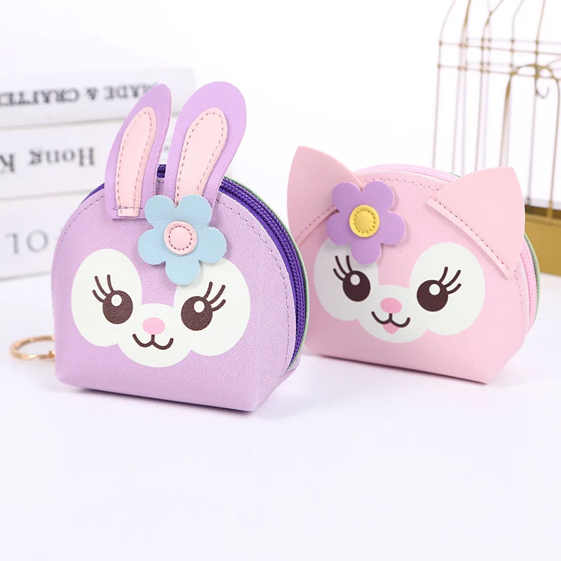 Disney cartoon coin wallet Cute small wallet Student style backpack storage earphones change bag