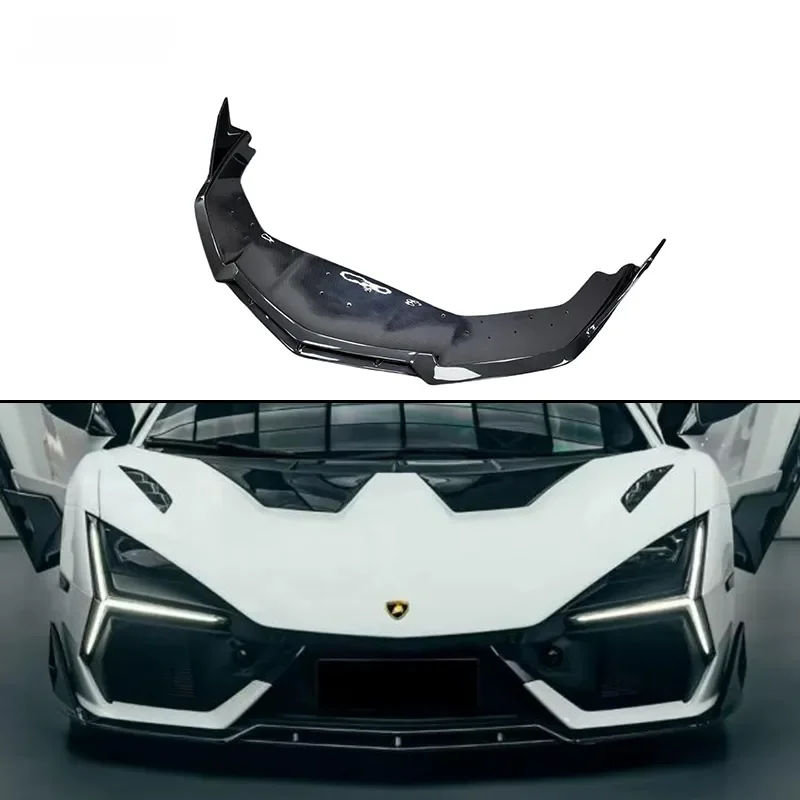 Dry Fiber Front Lip Bumper Spoiler for Lamborghini Revuelto Good Fit