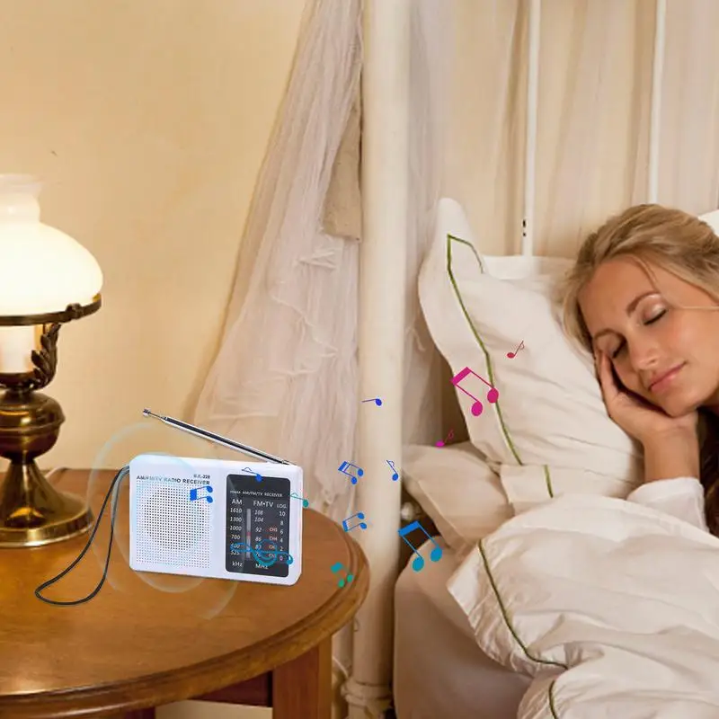 Rádio de bolso a pilhas, rádios estéreo am/fm, desfrutar de música, em qualquer lugar com design compacto, sinais ultra largos e pulso