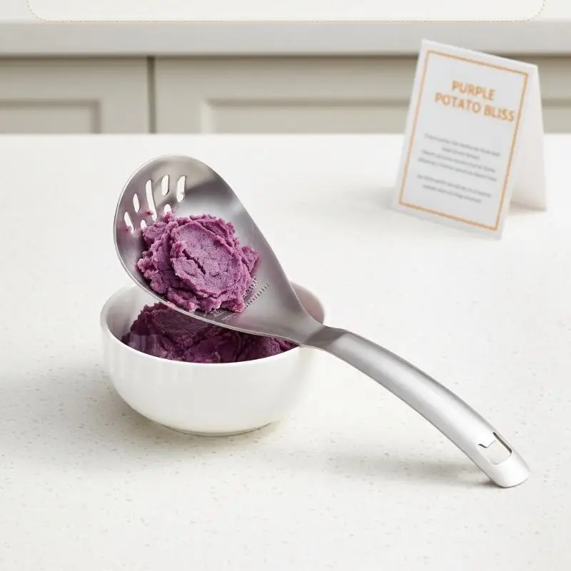 Multifunctional Stainless Steel Kitchen Grater Spoon Grinder For Garlic Ginger Vegetable Processing