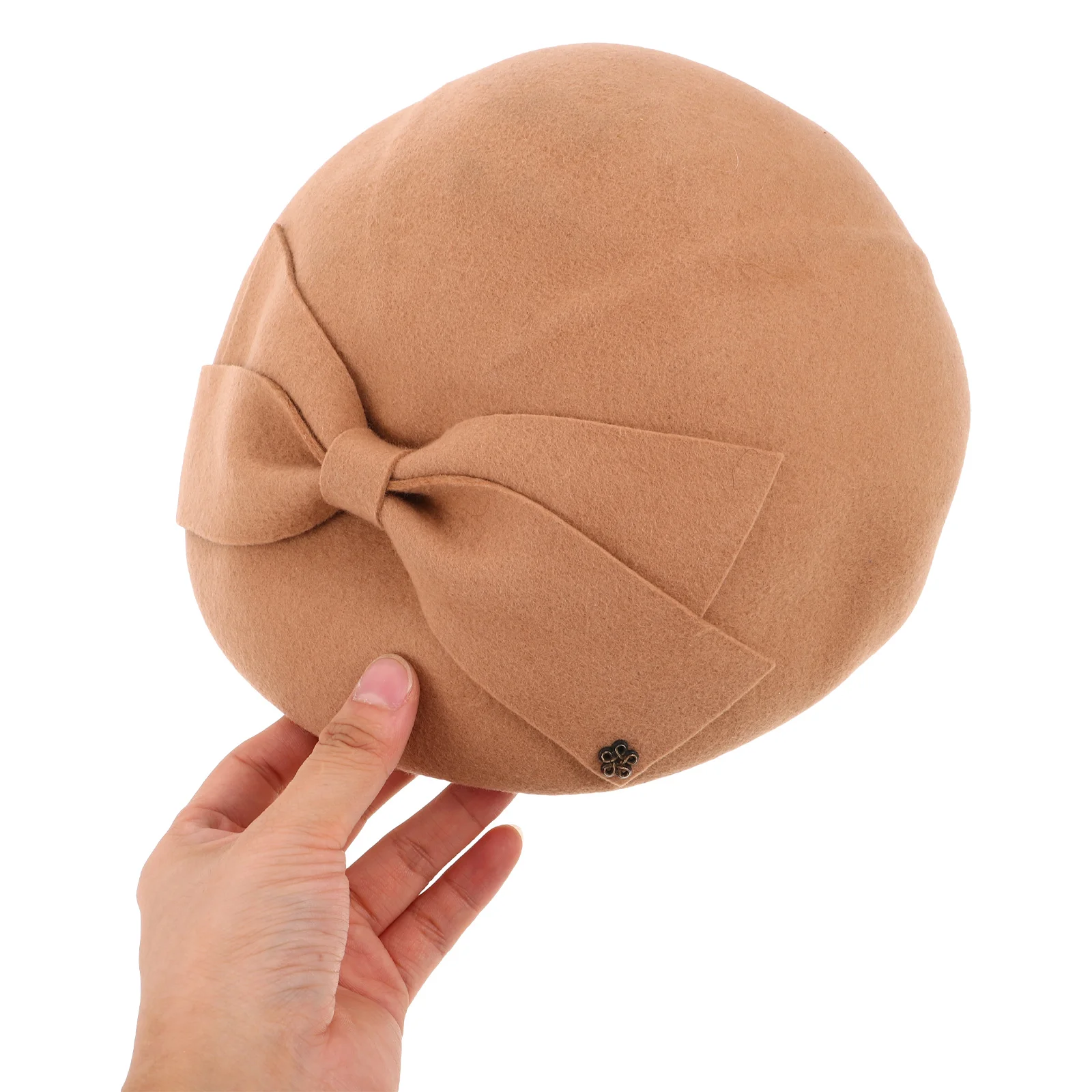 

Women Vintage Pure Wool Beret Hat Retro Cloche Fedora Bowler Party Fascinator Warm Elegant Style Autumn Winter Wedding 56-58Cm