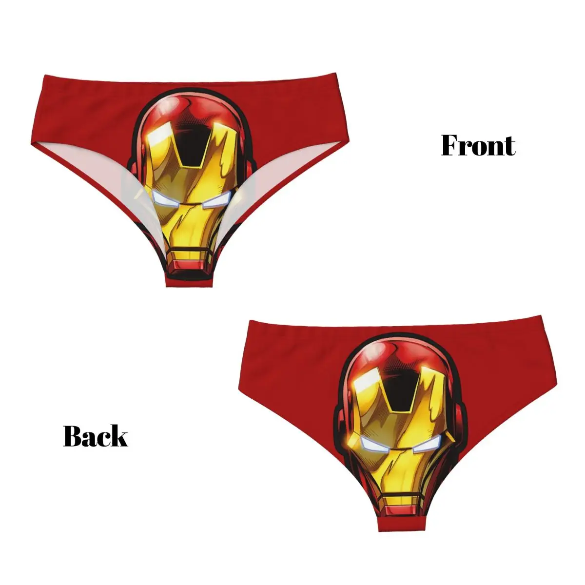 مخصص الرجل الحديدي Marvel Film سراويل داخلية قصيرة المرأة تمتد الملابس الداخلية