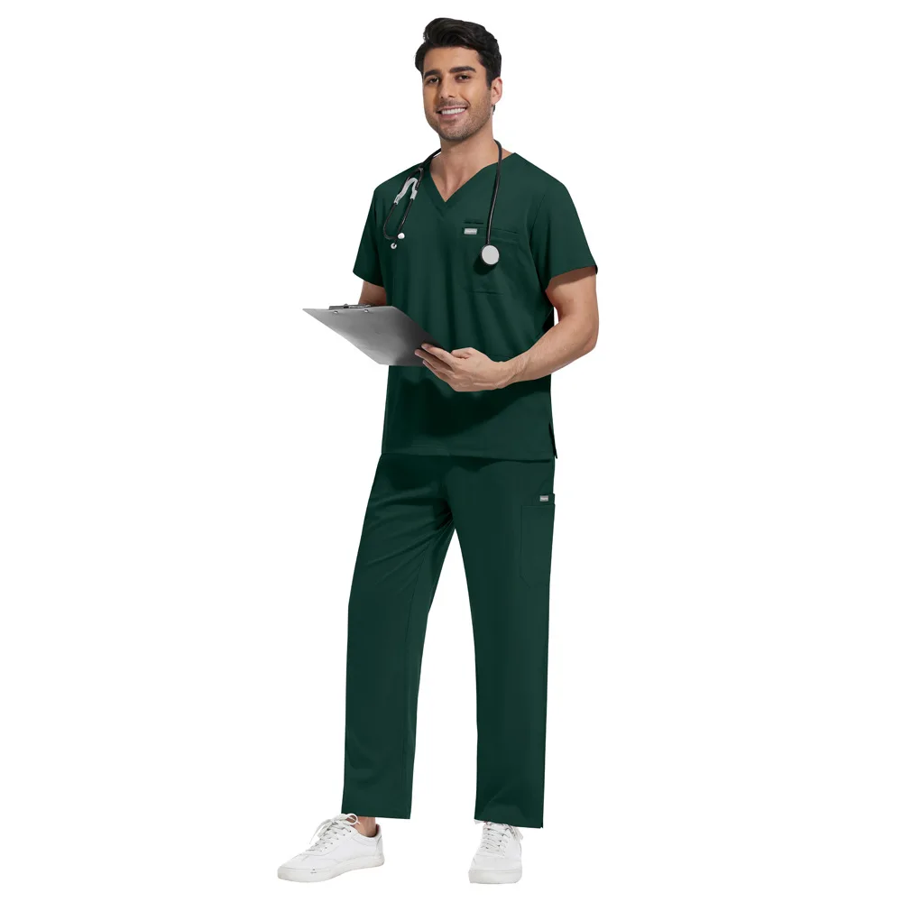 Uniformes médicaux pour hommes et femmes, ensembles de gommages pour médecins d'hôpital, accessoires pour infirmières, clinique dentaire, Salon de beauté, animalerie, vêtements de travail
