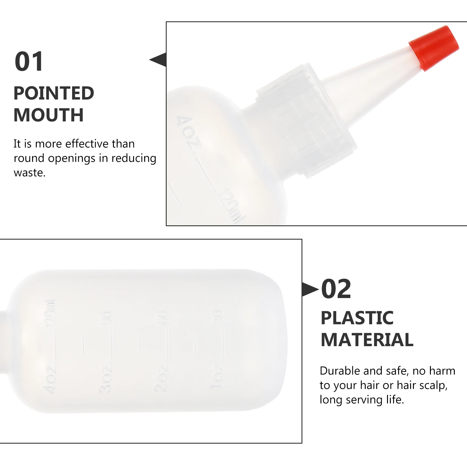 

18 Pcs Little Makeup Tip Bottle Plastic Juicing Refillable Squeeze Bottles