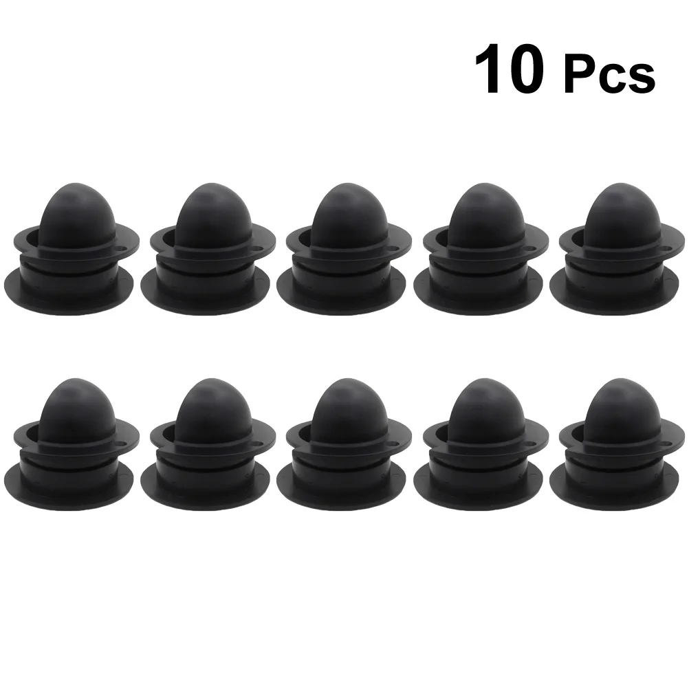 

10 PCS Foosball Machine Accessories Durable Odorless Black Entry Dish Replacement Cup Parts Balls Table Football