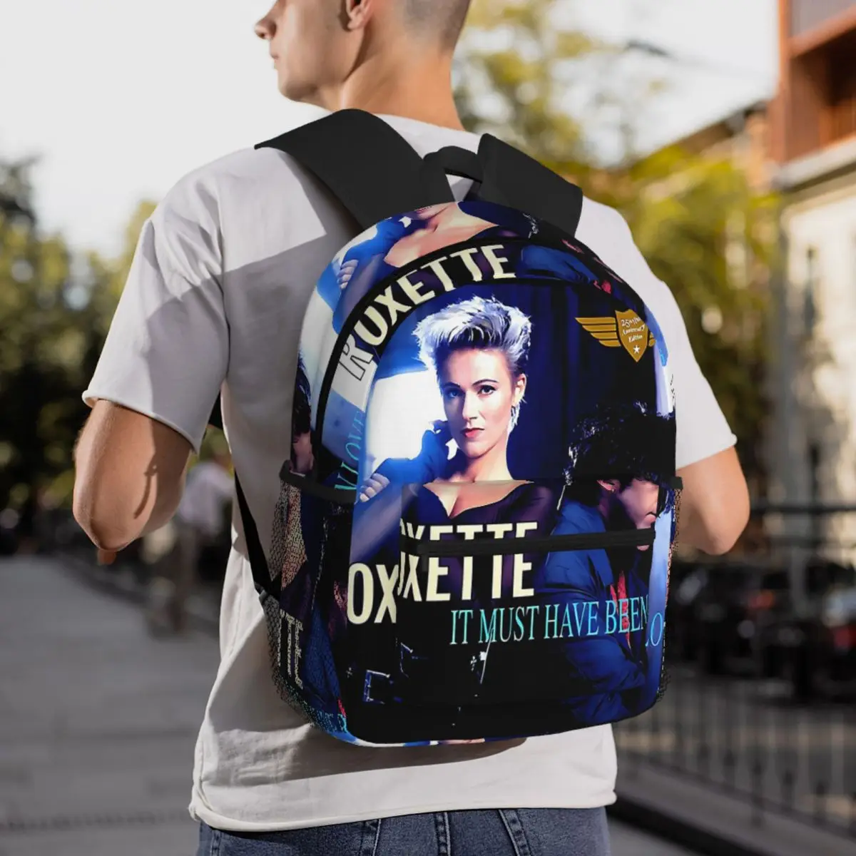 Music Roxette Band The Comingson World Tour Poly Co Backpack Student BookBag Children School Bag Laptop Shoulder Bags Men Women