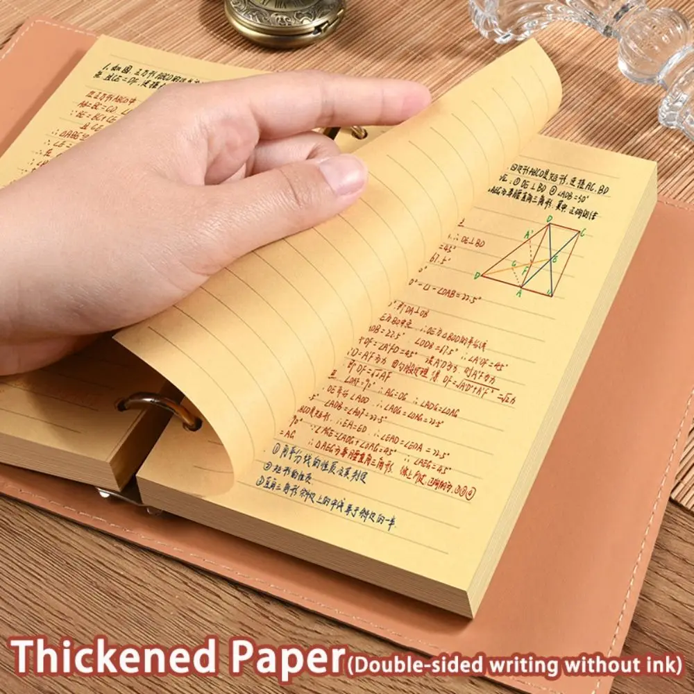 New A5/A6 Notebook Loose-leaf PU Leather Travel Journal Detachable Shell Diary Book School Office