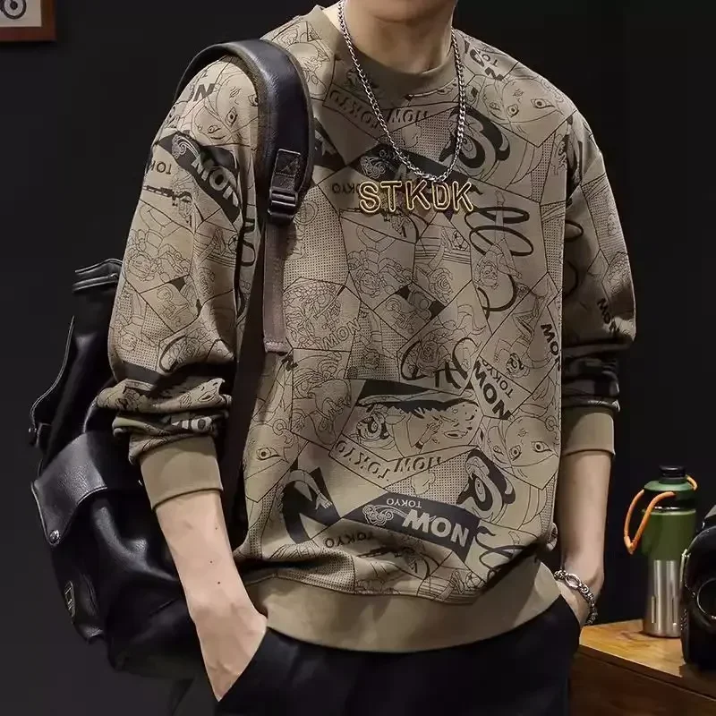 Male Pullover New Sweatshirt Baggy Long Sleeve Sale Emo Luxury Original Quotes Clothing 2025 Funny High Quality Men's T-shirts - view 6