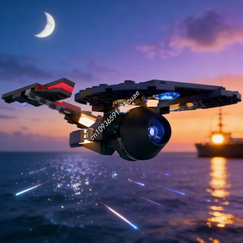 

Набор строительных блоков MOC «Космический корабль USS StarDrive», 113 деталей, развивающая игрушка, идея для подарка на Рождество, креативный конструктор для детей