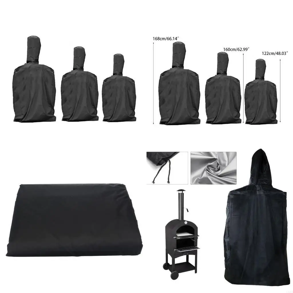 Pizza Oven Rain Cover Outdoor Garden Courtyard Patio Furniture BBQ Grill Kitchenware Waterproof Oxford Dust Protector C5AD