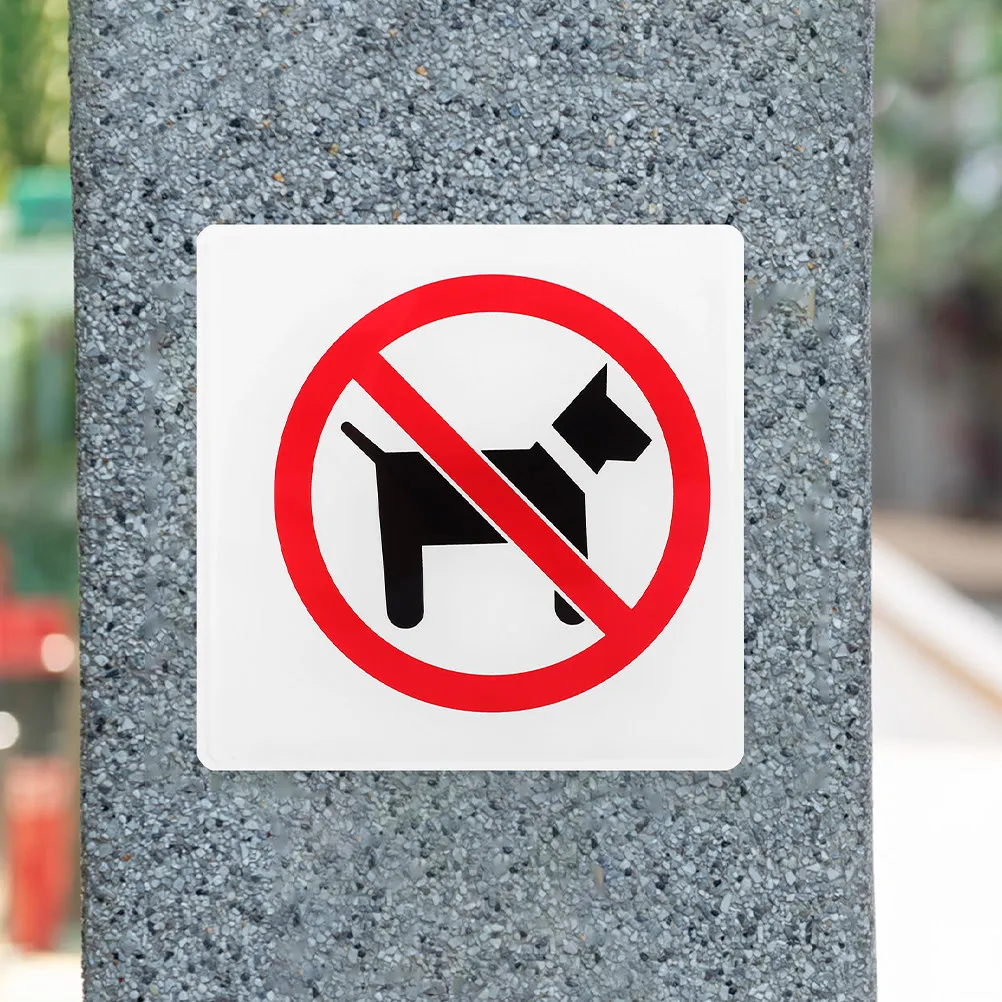 No Pet Allowed Sign Heavy Duty Acrylic Warning Sign for Store Entrance Door Use Promotes Cleanliness Safety No Dogs Inside
