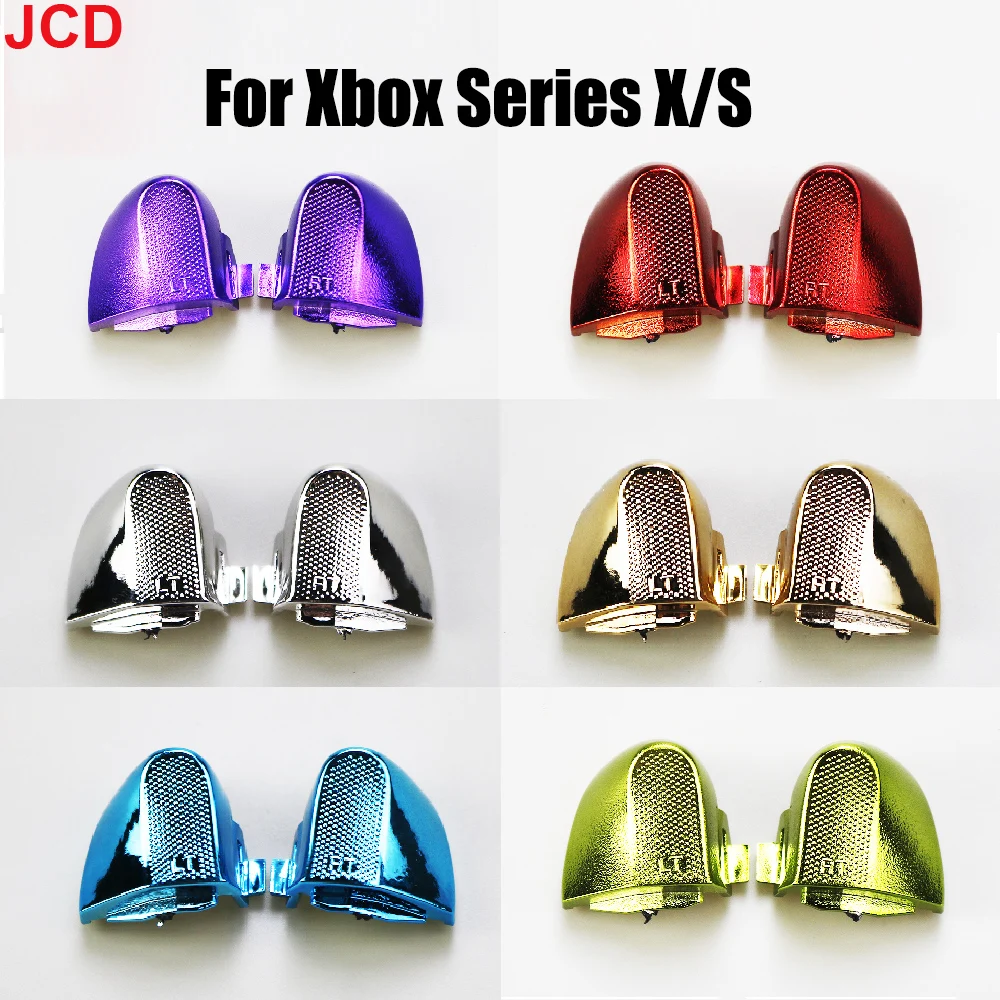 

JCD 1 pair Electroplated For Xbox Series S X XSX XSS Controller RT LT Trigger Key Button Repair Accessories