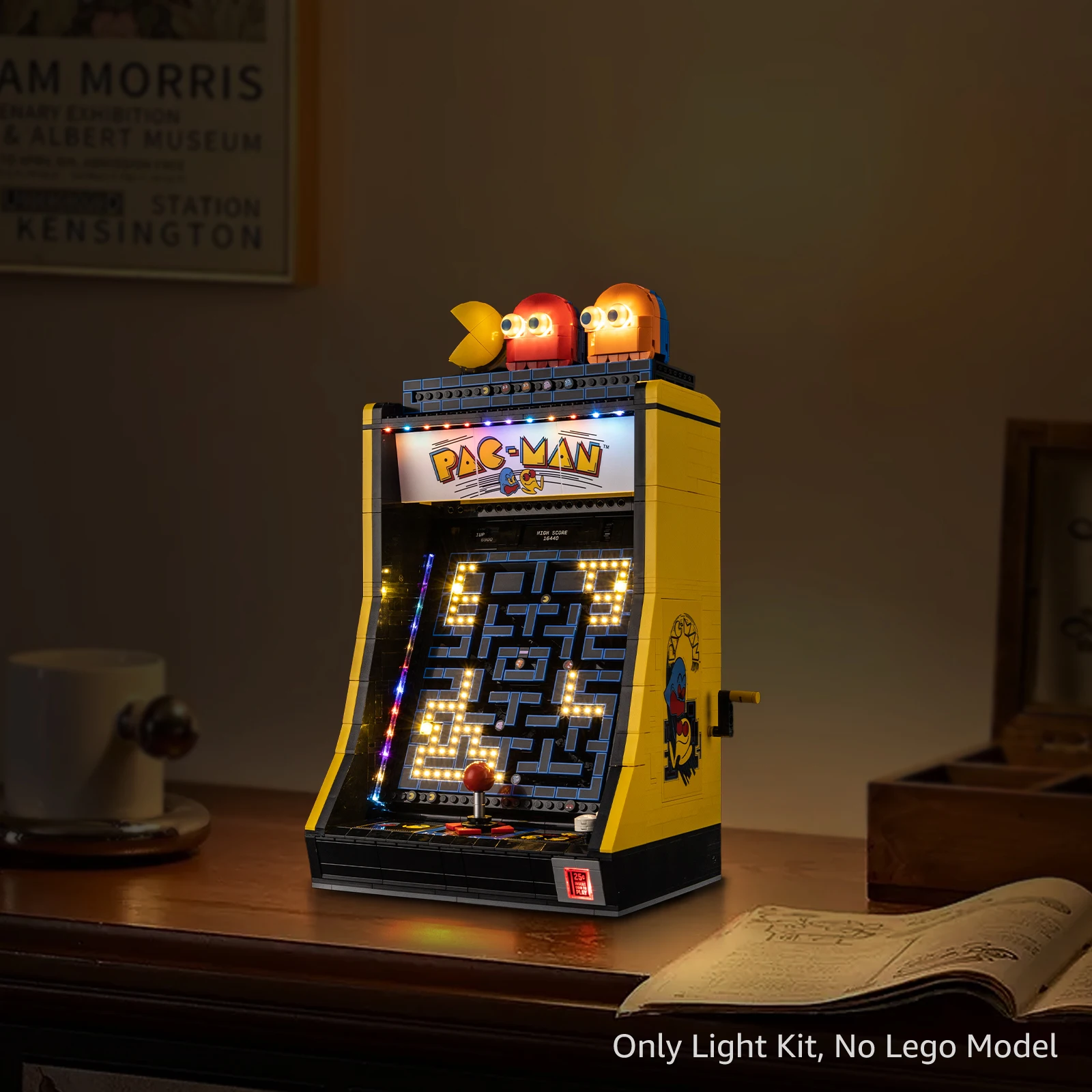 Kyglaring LED Light Kit Suitable for Lego PAC-MAN Arcade 10323 Decorative Lamp Not Lego Building Blocks